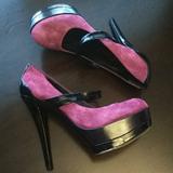 Jessica Simpson Shoes | Jessica Simpson Purpleblack Heels | Color: Black/Purple | Size: 7.5