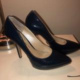 Nine West Shoes | Navy Patent Leather Heels | Color: Blue | Size: 6