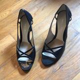 Nine West Shoes | Nine West High Heels Peep Toe Size 6.5 | Color: Black | Size: 6.5