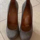 Gucci Shoes | Ladies Gucci Gray Suede Heels | Color: Gray | Size: 9