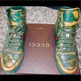 Gucci Shoes | Gucci Gold Rush | Color: Gold/Green | Size: 9.5