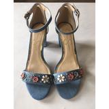 Jessica Simpson Shoes | Jessica Simpson Light Blue Denim Sandal | Color: Blue | Size: 8
