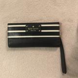 Kate Spade Bags | Kate Spade Navy And White Nautical Wallet Clutch | Color: Blue/White | Size: Os