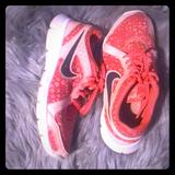 Nike Shoes | Euc Cheetah Print Nike Flex Run 2 | Color: Orange/Pink | Size: 7.5
