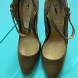 J. Crew Shoes | Jcrew Olive Satin Pumps | Color: Green | Size: 7