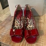 Jessica Simpson Shoes | Jessica Simpson Kitten Heel 7.5 | Color: Red | Size: 7.5