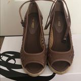 Nine West Shoes | Brown Wedge Sandals | Color: Brown | Size: 6