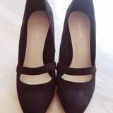 Nine West Shoes | Classy Black Shoes With Think Heels For Comfort. | Color: Black | Size: 7.5