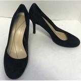 Kate Spade Shoes | Kate Spade Black Suede Round Toe Pumps, Sz 8 12 B | Color: Black | Size: 8.5