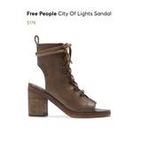 Free People Shoes | Free People City Of Lights Cutout Leather Sandals | Color: Brown | Size: Various