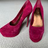 Jessica Simpson Shoes | Jessica Simpson Cranberry Suede Waleo Pump | Color: Pink/Purple | Size: 7.5