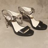 Michael Kors Shoes | Michael Kors Heeled Mule Nwob | Color: Black/Gray | Size: 10