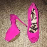 Jessica Simpson Shoes | Jessica Simpson Carri Peep Toe Pumps | Color: Pink | Size: 8.5