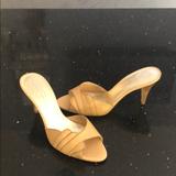 Jessica Simpson Shoes | Nwot!! Jessica Simpson Tan Leather Mule. Size 7.5 | Color: Tan | Size: 7.5