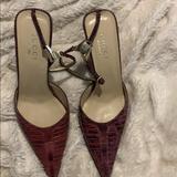 Gucci Shoes | Gucci Python Heels | Color: Purple | Size: 8