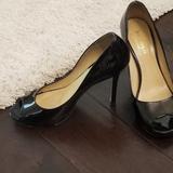 Kate Spade Shoes | Kate Spade Patent Peep Toe Heels | Color: Black | Size: 7.5