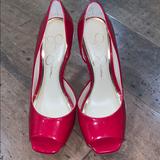 Jessica Simpson Shoes | Jessica Simpson Deista Platform Dorsay Pump | Color: Red | Size: 7