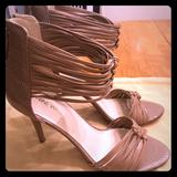 Nine West Shoes | Cute Stiletto Heals In A Great Neutral Color! | Color: Tan | Size: 8