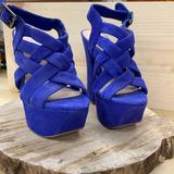 Jessica Simpson Shoes | Jessica Simpson Sandal Platform Pump Size 5 | Color: Blue | Size: 5