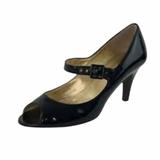 J. Crew Shoes | J. Crew Black Patent Leather Peeptoe Mary-Jane's | Color: Black | Size: 7