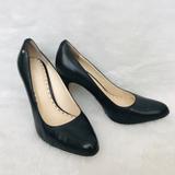 Coach Shoes | Coach Black Leather Pumps Heels Pointed Toe 6.5 | Color: Black | Size: 6.5
