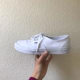 Vans Shoes | Like New All White Authentic Vans | Color: White | Size: 8.5