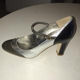 J. Crew Shoes | J.Crew Mary Janes | Color: Green/Silver | Size: 7