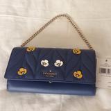 Kate Spade Bags | Kate Spade Milou Briar Lane Applique Clutch Wallet | Color: Blue/Silver | Size: Os