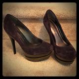 Jessica Simpson Shoes | Donating Soon. Jessica Simpson Stiletto Stacked Heels. Size 6.5 | Color: Purple | Size: 6.5