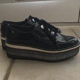 Zara Shoes | Platform Oxfords | Color: Black | Size: 8