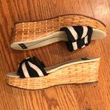 Kate Spade Shoes | Kate Spade Wedge | Color: Black/Cream | Size: 7