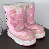Disney Shoes | Minnie Snow Boots | Color: Pink/White | Size: 10g