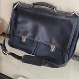 Coach Bags | Coach Black Leather Briefcase | Color: Black | Size: 16x11x5