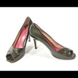 Kate Spade Shoes | Kate Spade Green Pumps. Size 7 | Color: Green/Pink | Size: 7