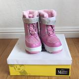 Disney Shoes | Disney Minnie Lights Up Snow Boots | Color: Pink/White | Size: 10g