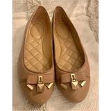 Michael Kors Shoes | Michael Kors Alice Leather Ballet Flats In Acorn | Color: Tan | Size: 8.5