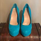 Jessica Simpson Shoes | Jessica Simpson Aqua Blue Platform Stilettos | Color: Blue/Green | Size: 8
