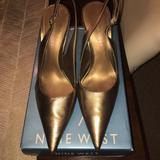 Nine West Shoes | Nine West Bronze Stiletto Slingback | Color: Brown | Size: 6.5
