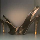 Jessica Simpson Shoes | Jessica Simpson Black Patent Slingback Pumps | Color: Black | Size: 8