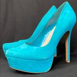 Jessica Simpson Shoes | Jessica Simpson Women Waleo Platform Pump Teal 9.5 | Color: Blue/Green | Size: 9.5