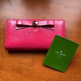 Kate Spade Bags | Kate Spade Patent Leather Bow Wallet | Color: Pink | Size: Os