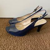 Nine West Shoes | Nine West Patent Leather Heels (Platform) | Color: Blue | Size: 7.5