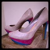 Jessica Simpson Shoes | Jessica Simpson Platform Pump | Color: Gray/Purple | Size: 10