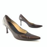 Gucci Shoes | Gucci 115157 Brown Pumps Pointed Toe Shoes 8 B | Color: Brown | Size: 8