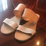 Jessica Simpson Shoes | Jessica Simpson Slip On Sandals | Color: Cream/White | Size: 9