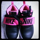 Nike Shoes | Gently Used Children's Sized 12 Nikes | Color: Black/Pink | Size: 12g