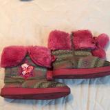 Disney Shoes | Girls Frozen Boots | Color: Gray/Pink | Size: 12g