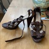 Nine West Shoes | Nine West Gladiator High Heels | Color: Brown | Size: 9