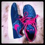 Nike Shoes | Euc Cheetah Print Blue & Pink Nikes | Color: Blue/Pink | Size: 7.5