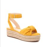 Jessica Simpson Shoes | Jessica Simpson Yellow Suede Knot Espadrilles | Color: Yellow | Size: 6